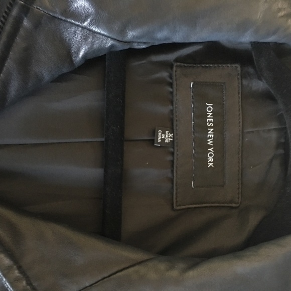 Jones New York genuine leather jacket size XL, like new - Picture 2 of 11